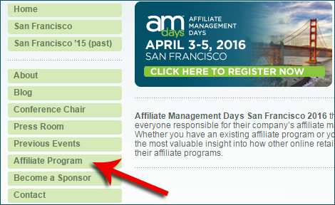 Refer Conference Registrations to AM Days, Make Good Money